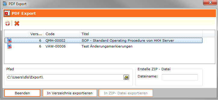 PDF Dokumente von Office Dokumenten exportieren