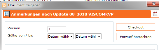 Dokumente prÃ¼fen, freigeben etc (Versionsinformation 14.3)