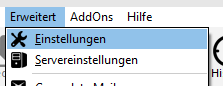 MenÃ¼ - Einstellungen