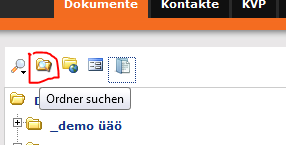 Webinterface - Ordner suchen 1