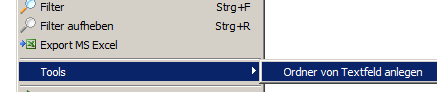 Verteilergruppen Ã¼ber Textfeld anlegen