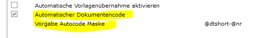 autocode - servereinstellungen