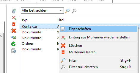 MÃ¼lleimer - Eigenschaften