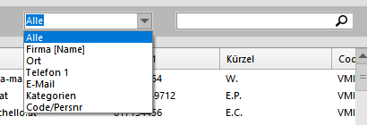 19.1 Suche Kontakte, User, Tasks, MÃ¼lleimer...