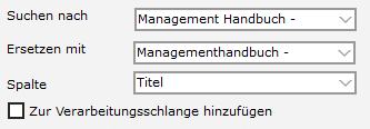 19.1 Verarbeitungsschlange