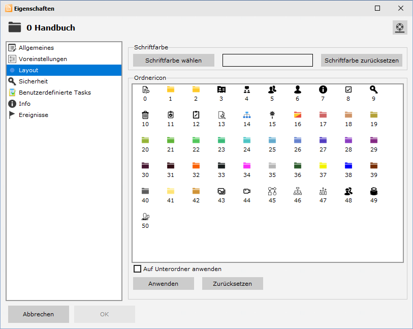 19.2 Ordner - Layout - Icons