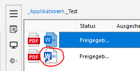 Dokumentenliste Links PDF