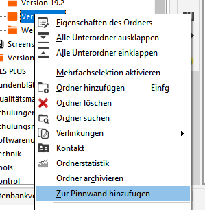 Pinnwand - Ordner