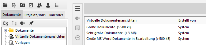 Virtuelle Dokumentenansichten - GroÃe Dokumente