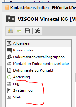 Contacts Menu Extended