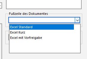 MS Excel FuÃzeile - Eigenschaften