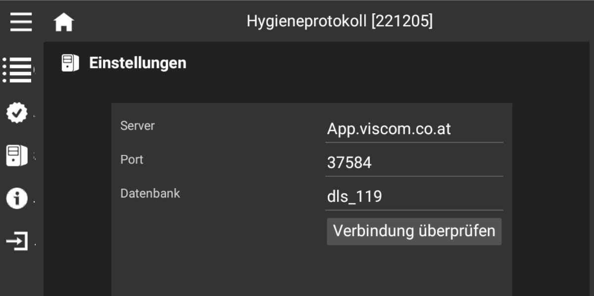 Setup - Einstellungen